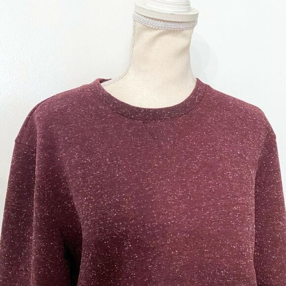 CLUB MONACO MEN'S BURGUNDY CREWNECK SWEATSHIRT SWEATER - M - Picture 5 of 11